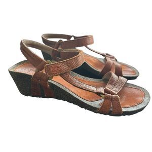 Teva Ventura Cork Wedge Sandals Sz 7 Women’s  Strappy Outdoor Casual 4253